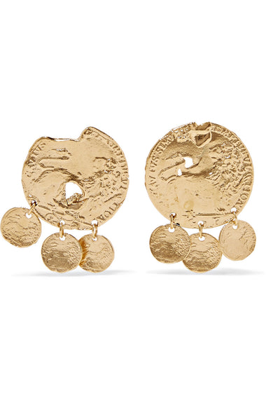 Alighieri Baby Lion Gold Plated Earrings
